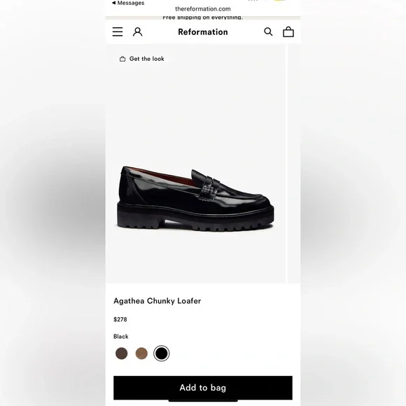 Reformation Agathea Chunky Loafer - Picture 2 of 9